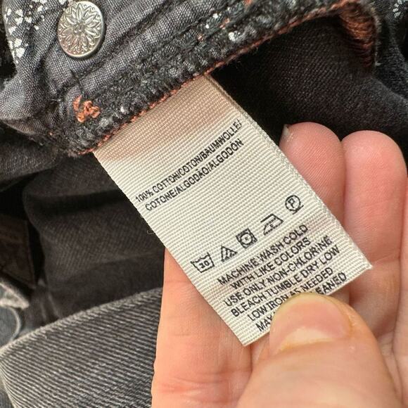 Free People Women's We The Free Blossom Rigid Jean Button Fly Size 28 - Picture 5 of 6